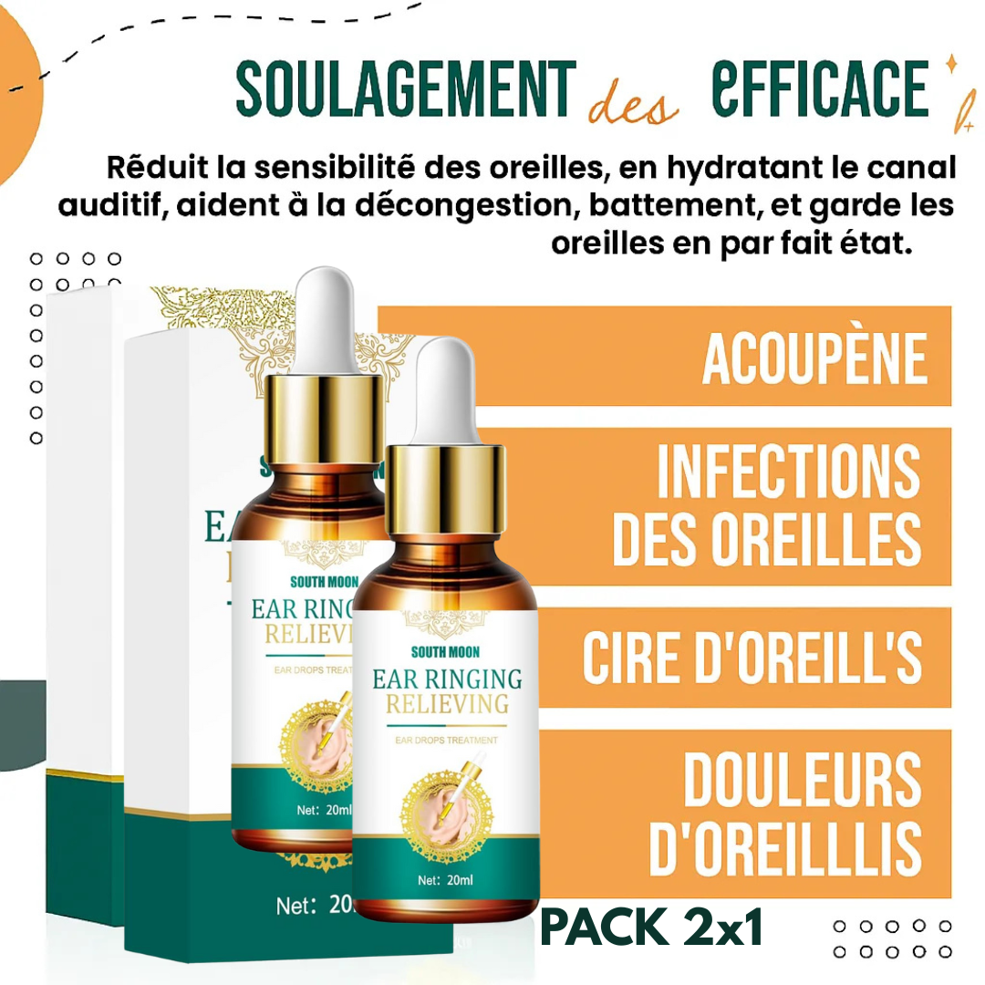 Gouttes Orelax – Calme et Confort de l’Oreille – Offert en Pack 2×1